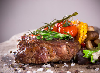 Delicious beef steak