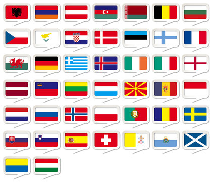 European Flags set