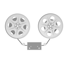 Naklejka premium film tape vector illustration