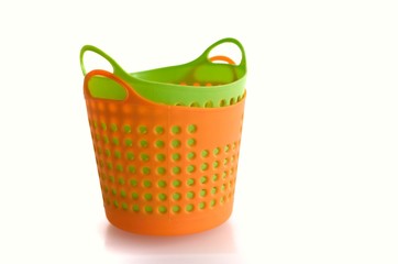 Fototapeta na wymiar empty basket isolated on white background
