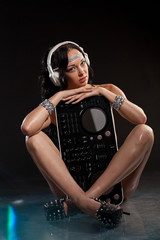 Glamour portrait of beautiful woman