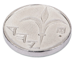 Isolated 1 Shekel - Heads High Angle