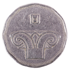 Isolated 5 Shekels - Heads Frontal