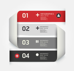 Modern Design template / can be used for infographics / numbered