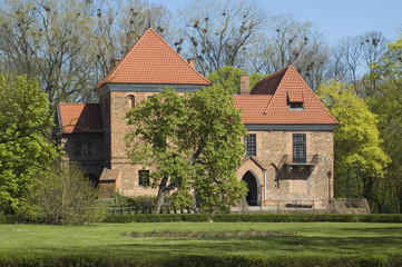 Fototapeta na wymiar Castle in Oporow