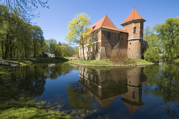 Fototapeta na wymiar Castle in Oporow
