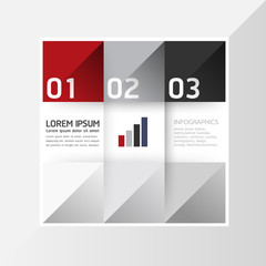 Modern Design template / can be used for infographics / numbered