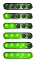 set of green start lights