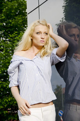 Blonde young bussines woman