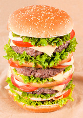 Huge hamburger