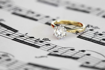 Solitaire engagement ring