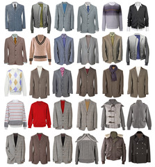 collection of men's jackets