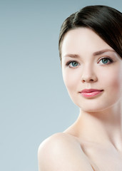 Fototapeta premium Beautiful Girl face. Perfect skin