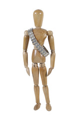 Metal Band Worn over Shoulder