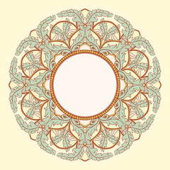 round leafy frame