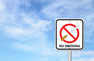 no smoking sign with cigarette