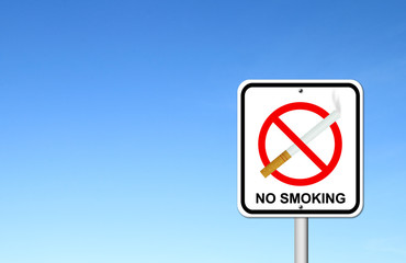 no smoking sign with cigarette