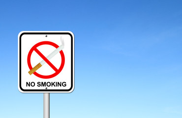 no smoking sign with cigarette