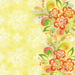 Abstract floral background