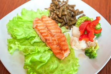 salmon steak
