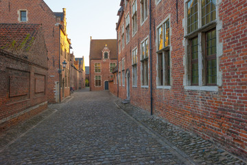 Street through the Grand Beguinage of Leuven