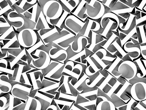 Background of alphabets