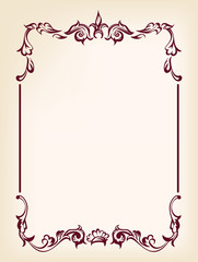 Vintage frames and design elements