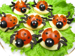 creative vegetable sandwich with cheese