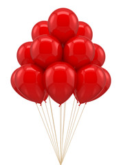 Red ballon for party, birthday