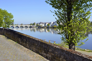 Fototapeta premium The banks of the Loire at Saumur