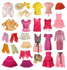 collection of women's clothing