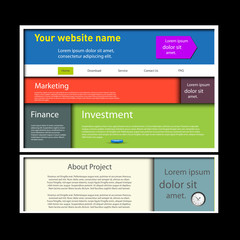 Modern Website template, easy editable