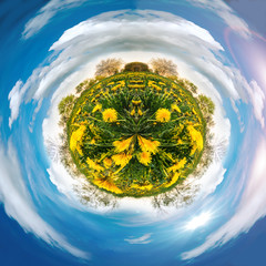 Beautiful colorful planet Earth