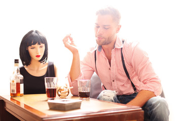 Freunde beim Trinken