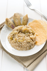 Risotto with artichokes