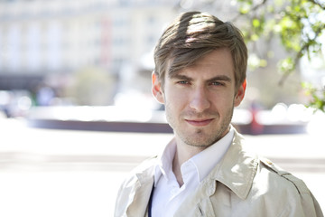 Portrait of young attractive man