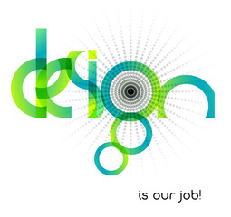 Obraz premium abstract design typographic illustration