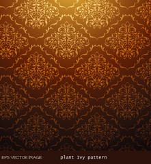 eps Vector image:vintage. plant Ivy pattern