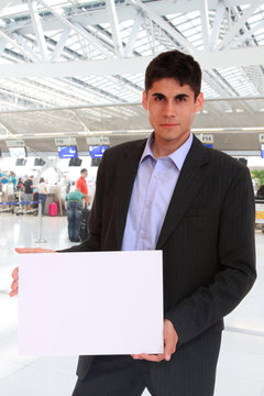 Business man at the airport