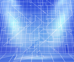 Blueprint Spotlight Abstract Background