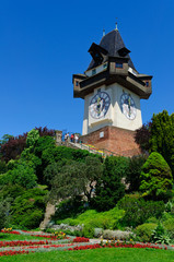 Clock Tower (Uhrturm) in Schlossberg, Graz, Austria