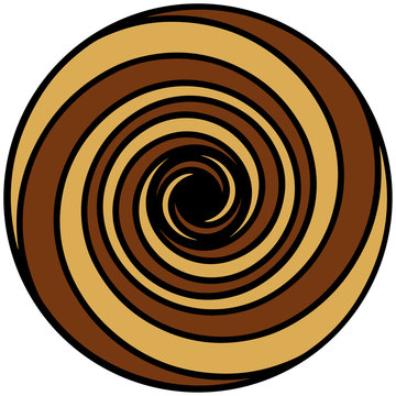 Coffee Colour Spiral ( Spirale Kaffeefarben )