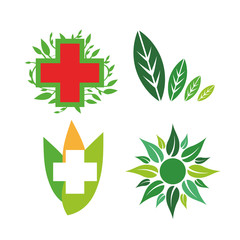 collection of vector logos of Medicine and Pharmacy