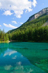 Green lake (Grüner see) in Bruck an der Mur, Austria