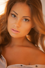 Obraz premium beautiful woman in casual clothes