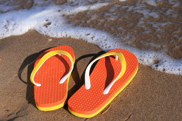 Naklejka premium Flip-flops.