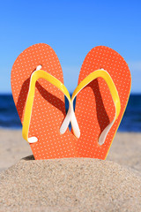 Naklejka premium Flip-flops.