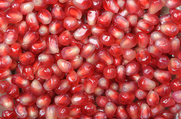 Background pomegranate seeds