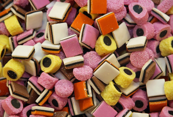 sugary and sweet licorice for sale at the market