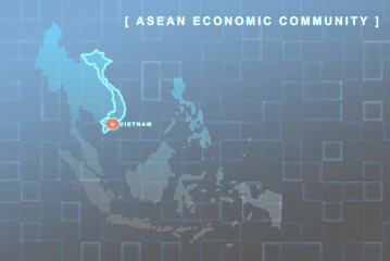 Vietnam country that will be member of AEC map